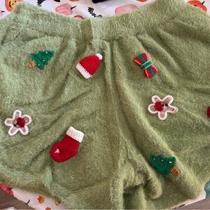 QUEEN OF SPARKLES Glittery Knit Shorts